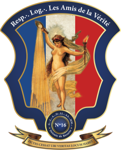Escudo de la Logia Les Amís de la Vérité N°16